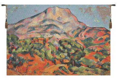 Mont Sainte-Victoire by Cesanne European Tapestry (size: H 18" x W 27")