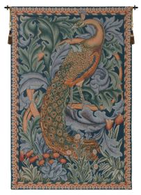 Peacock French Tapestry (size: H 29" x W 19")