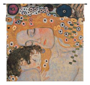 Mother and Child Belgian Tapestry Wall Art (size: H 37" x W 37")