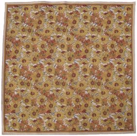 Sunflowers Square Afghan Throw (size: H 51" x W 51")